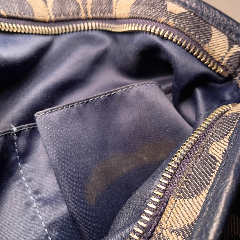 Coach Canvas and Leather Shoulder Bag - Black and Brown - Picture 11 of 14